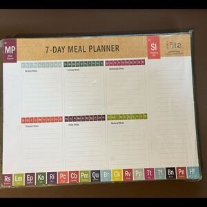 Weekly Meal Planner & Grocery List organizer Fridge magnetic Pad 50 Sheets NEW
